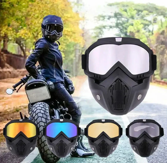 Face Helmet Mask for Bike Riders with Glasses