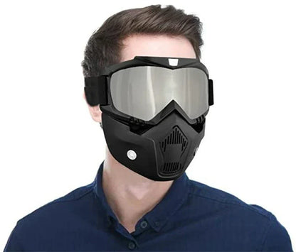 Face Helmet Mask for Bike Riders with Glasses
