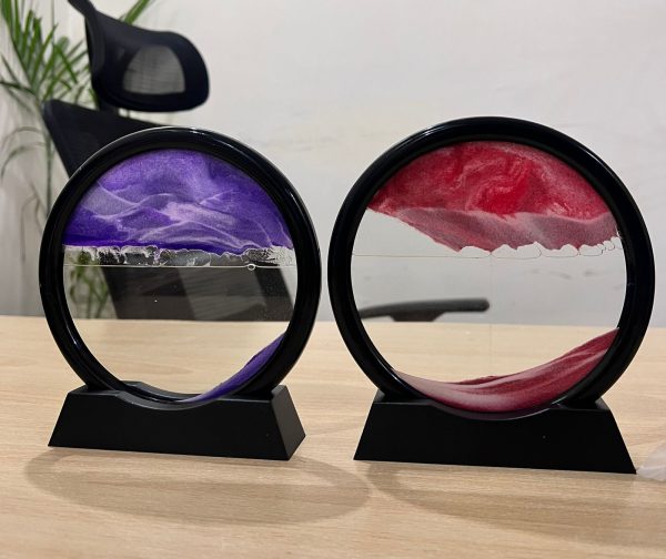 GlowSand™ 3D LED Quicksand Art Lamp – RGB Sandscape Night Light Lamp