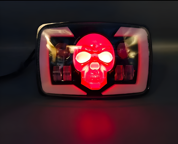 Led Skull Motorcycle Headlight Both For 70 and 125