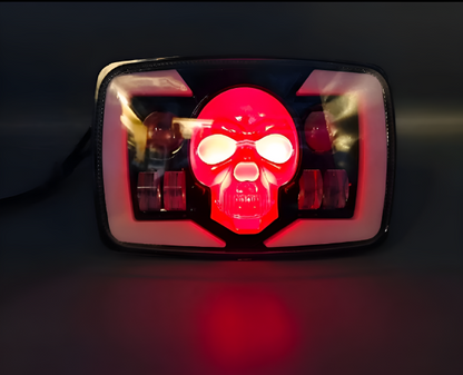 Led Skull Motorcycle Headlight Both For 70 and 125