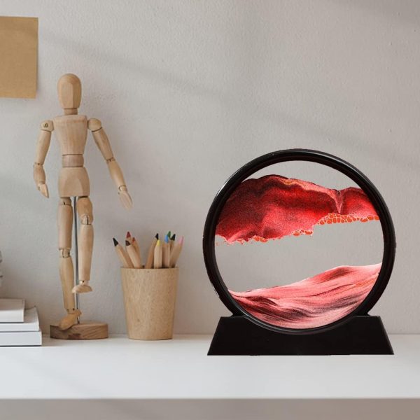 GlowSand™ 3D LED Quicksand Art Lamp – RGB Sandscape Night Light Lamp