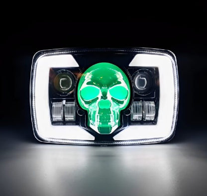 Led Skull Motorcycle Headlight Both For 70 and 125